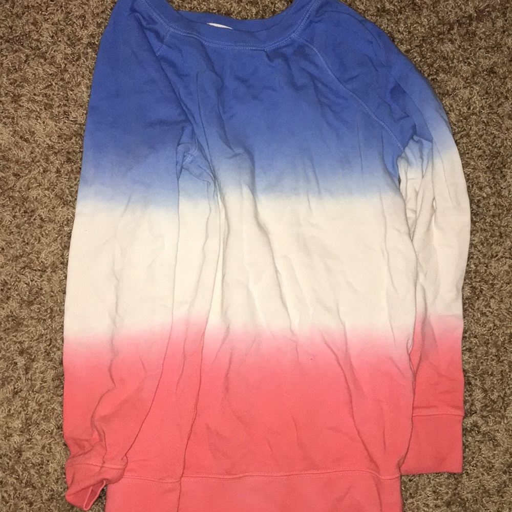 Red white and blue sweatshirt